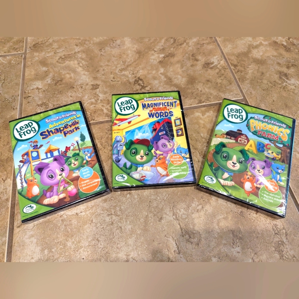 Lot of 3 New Leap frog DVDs educational